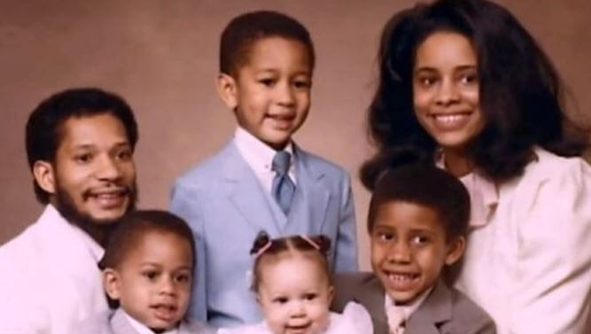 Phyllis Stephens with her family.